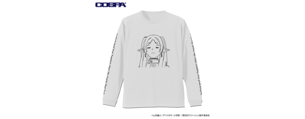 フリーレン フェイス 袖リブロングスリーブTシャツ