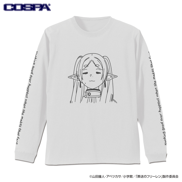 フリーレン フェイス 袖リブロングスリーブTシャツ